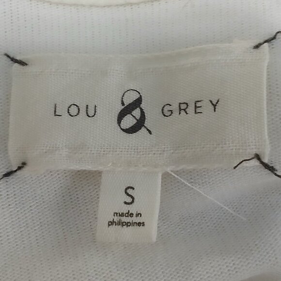 LOU&GREY WINTER WHITE COWL NECK SWEATER, BISHOP SLEEVE, SIZE SMALL - Picture 3 of 6